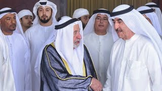 صاحب السمو حاكم الشارقة يعزي حاكم أم القيوين في وفاة الشيخ عبدالله بن أحمد المعلا