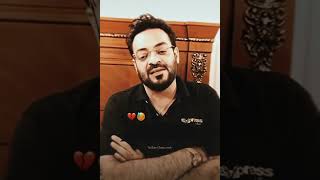 Amir liaquat  Sad Shayari 🥀😢 | GoodBye Message | WhatsApp Urdu Shayari Status