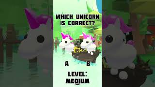 I *BET* You Dont Know Which Unicorn is Correct In Adopt Me!!!