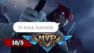 Got My Groove Back | League of Legends Wild Rift Yone Gameplay Highlights