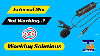 How to Fix External Mic | Boya M1 Microphone Not Working 100% Working Solution #externalmic