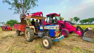 JCB 3dx Backhoe Maschine anwanted banana 🍌 tree removed JCB Miti khudai JCB working #jcb #farming