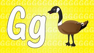 Letter G Song for Kids - Words that Start with G - Animals that Start with G