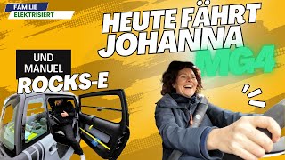 Heute fährt...Johanna MG4 und Manuel Rocks-e | Familie elektrisiert