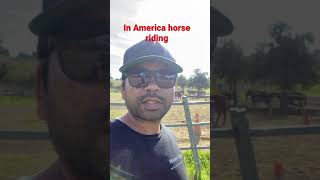 In America Horse riding Kids are enjoying