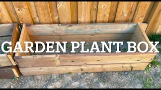 HOW TO MAKE GARDEN PLANT BOX OR RAISED PLANTER BOX ON YOUR OWN/ كيف تصنع صندوق نباتات الحديقة بنفسك