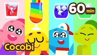 Rainbow Juice Song🌈🍎and More Color Songs for Kids! | Compilation | Cocobi