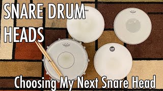 Choosing My Next Snare Drum Head