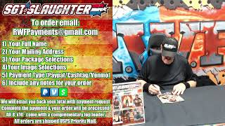 Sgt. Slaughter Virtual Autograph Session Brought you by Revolution Wrestling Federation