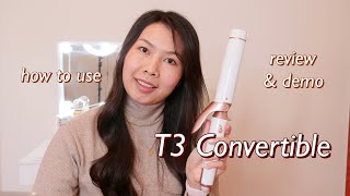 T3 Convertible Curling Iron // how to use, review & demo (1.5 inch clip barrel)