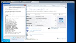 Windows 7: Optimize your computer experience, disable Aero and other features in Performance Option