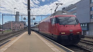 Züge am Bahnhof Gümligen