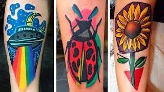 Colorful Tattoos Inked by Tattoo Artist Mike Boyd