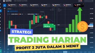 Anti loss! Strategi trading harian profit 2 Juta cuma 5 menit! Cara trading anti loss bagi pemula