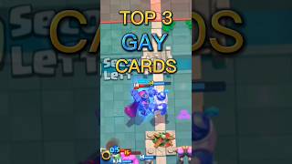 TOP 3 GAY CARDS 🌈#gay #clashroyale #clashroyaletips #clashroyaledaily #clashroyalememes #foryou