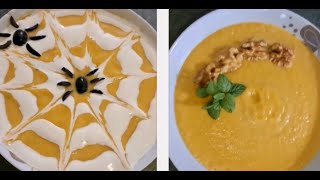 VELLUTATA di ZUCCA, RICETTA FACILE e VELOCE autunnale con PANNA, HALLOWEEN RECIPE