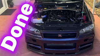 Nissan R34 MNP3 Build Pt10 (She's Ready To Fire Up)