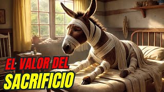 EL BURRO QUE ATRAVESÓ EL INFIERNO PARA SALVAR A SU DUEÑA, QUIEN LO MALTRATABA.