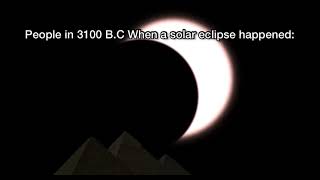 Solar Eclipses 3100 BC vs 2021