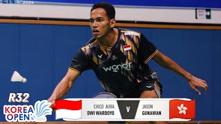 Chico Aura Dwi Wardoyo vs Jason Gunawan || R32 Korea Open 2024