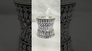 #silver antique pooja set