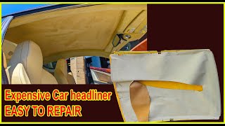 How Easy It Is to Re-Upholstery a headliner for a Exotic Car.