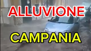 METEO - DRAMMATICA ALLUVIONE IN CAMPANIA, ABITATI INVASI DA FIUMI DI FANGO