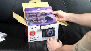 Unboxing: Canon EOS 70D + EFS 18-55mm IS STM. Ich packe die Kamera aus ! HD