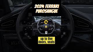 2024 Ferrari Purosangue SUV🔥 #shorts #youtubeshorts #ferrari #luxurycars