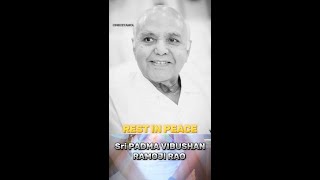 Legendary RAMOJI RAO garu Rip #ramojirao #ramojiraopassedaway