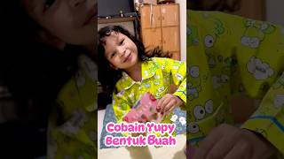 RISYA RIVIA REBUTAN YUPI BENTUK BUAH! 😱😱🤦‍♀️ #viralvideo #shorts