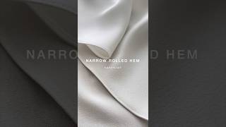 Narrow rolled hem tutorial #sewingtips #sewingtipsandtricks #rolledhem #sewmyclothes #memadewardrobe