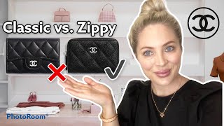 CHANEL CLASSIC CARD HOLDER V. ZIPPY WALLET COMPARISON REVIEW * Which is better?! billiexluxury