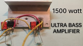 Ultra Powerful Bass Amplifier / 13005 Transistor No IC