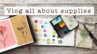 Studio Vlog 22  some thoughts | summer collection | and favorite sketch supplies