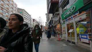 Walking in sisli street  ,downtown city of istanbu   turkish 2022