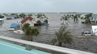 Tropical storm Debby brought flooding and huge waves in Fort Myers beach Florida