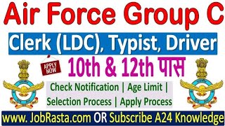 Air Force Group C Offline Form 2024 Kaise Bhare ✅ How to Fill Air Force LDC Clerk Offline Form 2024