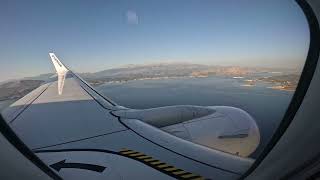 Ryanair Boeing 737-8AS Second Approach & Landing Chania Airport LGSA (Crete, Greece) 4K