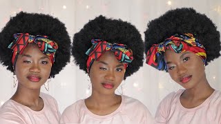 GROW YOUR HAIR IN SECONDS | Affordable Afro Headband Wig | ft. HEADWRAPBABE