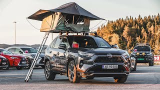 Toyota RAV4 Plug-in Hybrid med Thule Tepui Foothill taktelt