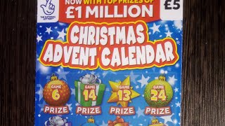 Christmas advent calendar scratch card 🎄🗓️💷🌈 #Scratchcards