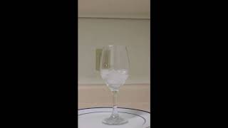 Time Lapse of Ice Melting in a Wine Glass