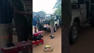 8HP electric start diesel engine with 4 inches water pump unit trailer customer feedback