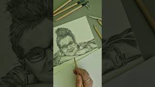 Detailed portrait drawing