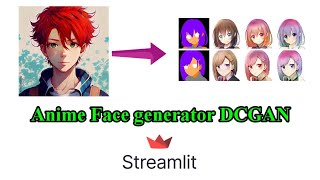 Anime face generator DCGAN with Streamlit framework | SnakeInCode