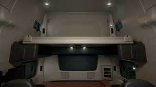 International LT - Sleeper with double flip-up bunk