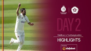 Contest Poised After Day 2 | Middlesex v Northamptonshire | Day 2 County Championship Highlights