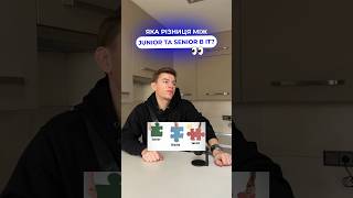 Яка різниця між Junior та Senior? #junior #senior #гроші #успіх #айті #shorts #short