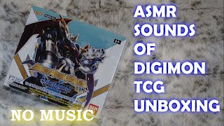 Relaxing ASMR (No Music) - TCG Unboxing - Digimon - New Awakening